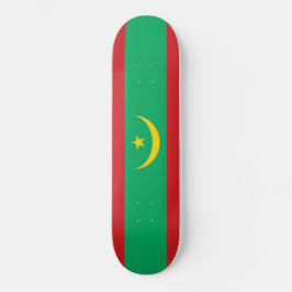 Flagge Mauretaniens Skateboard