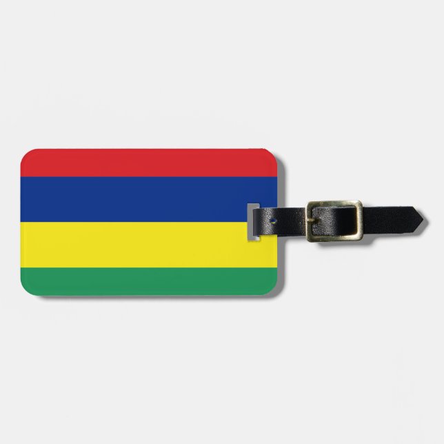 Flagge Mauritius persönlicher einfacher Gepäckanhänger (Vorderseite horizontal)