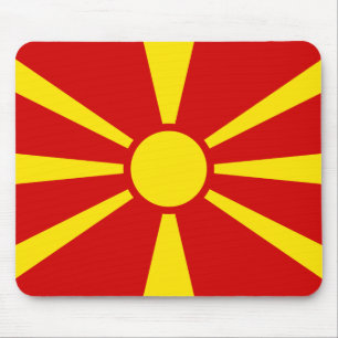Flagge Mazedoniens Mousepad