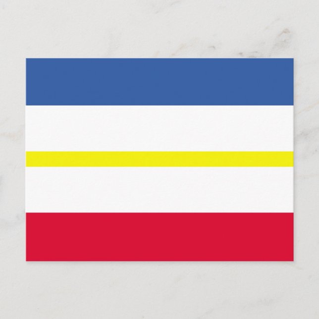 Flagge Mecklenburg-Western Pommern Postkarte (Vorderseite)