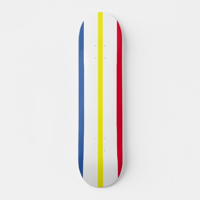 Flagge Mecklenburg-Western Pommern Skateboard (Vorne)