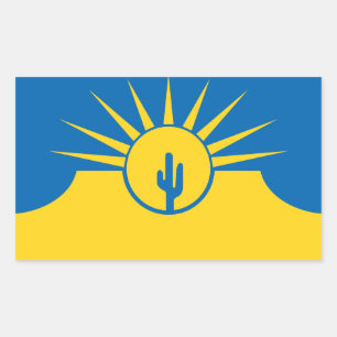 Flagge Mesa, Arizona Rechteckheber Rechteckiger Aufkleber