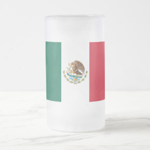 Flagge Mexikos, Bandera de la República Mexicana Mattglas Bierglas