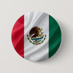 Flagge Mexikos Button