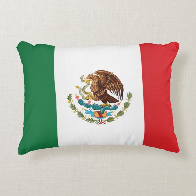 Flagge Mexikos Dekokissen (Vorderseite)