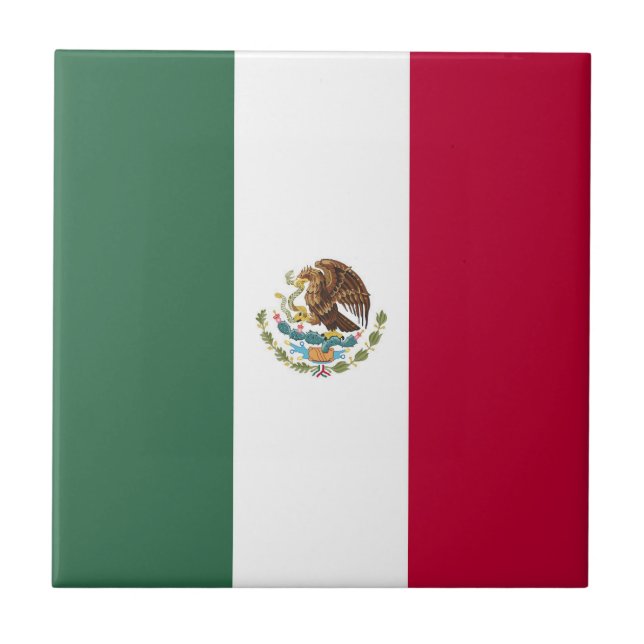 Flagge Mexikos Fliese (Vorderseite)