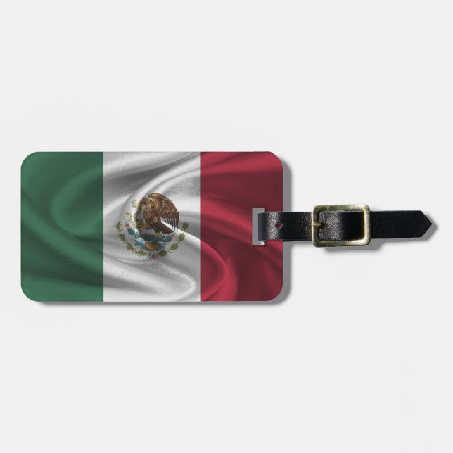 Flagge Mexikos Gepäckanhänger (Vorderseite horizontal)