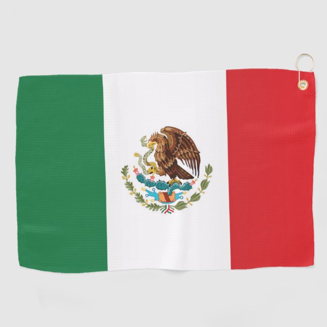 Flagge Mexikos Golfhandtuch (Horizontal)