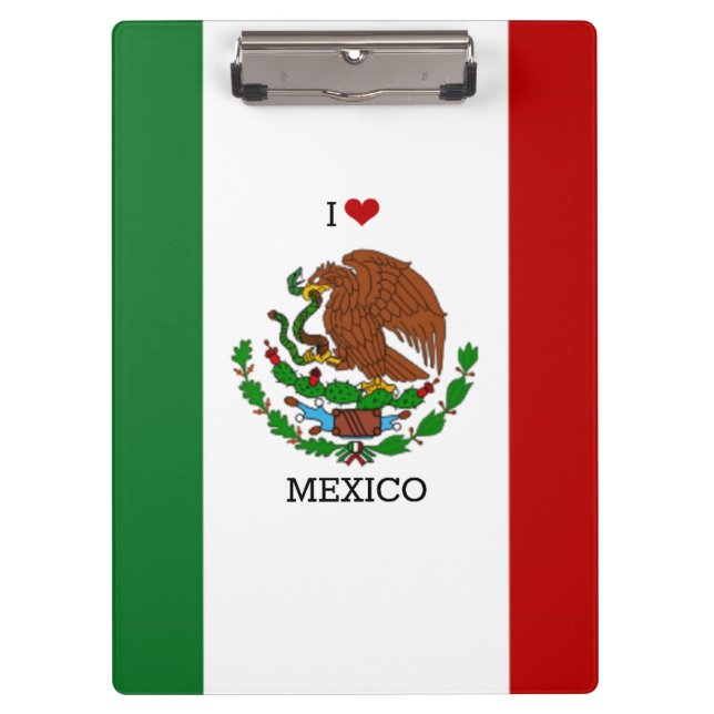 Flagge Mexikos Klemmbrett (Vorderseite)
