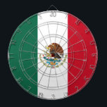 Flagge Mexikos Tricolore Dartscheibe<br><div class="desc">Trifarbige Flagge Mexikos: Patria es Primero</div>