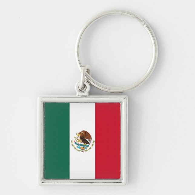 Flagge Mexikos Tricolore Schlüsselanhänger (Vorne)