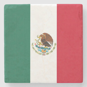 Flagge Mexikos Tricolore Steinuntersetzer