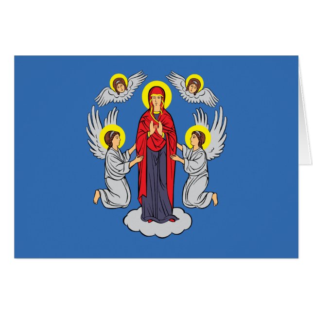 Flagge Minsks, Weißrussland (Vorderseite (Horizontal))