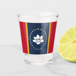 Flagge Mississippi Schnapsglas
