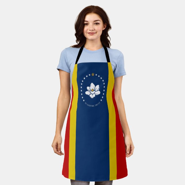 Flagge Mississippi Schürze (Getragen)
