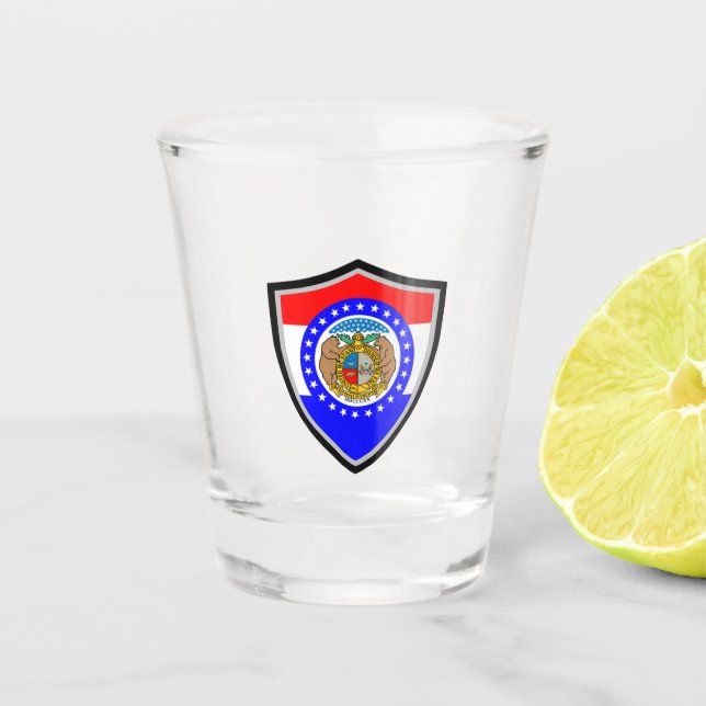 Flagge Missouri Schnapsglas (Vorderseite)