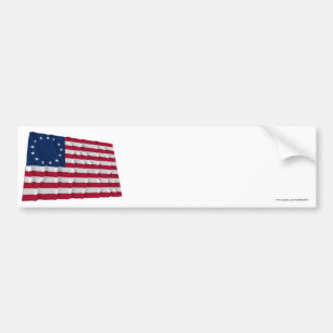 Flagge mit 13 Sternen, Betsy- Rossmuster Autoaufkleber