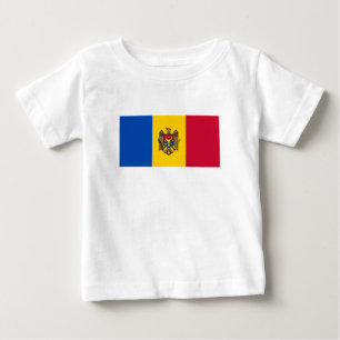 Flagge Moldawiens Baby T-shirt