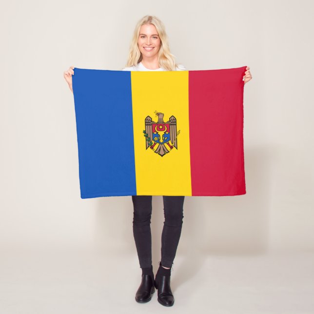 Flagge Moldawiens Fleecedecke (Beispiel)