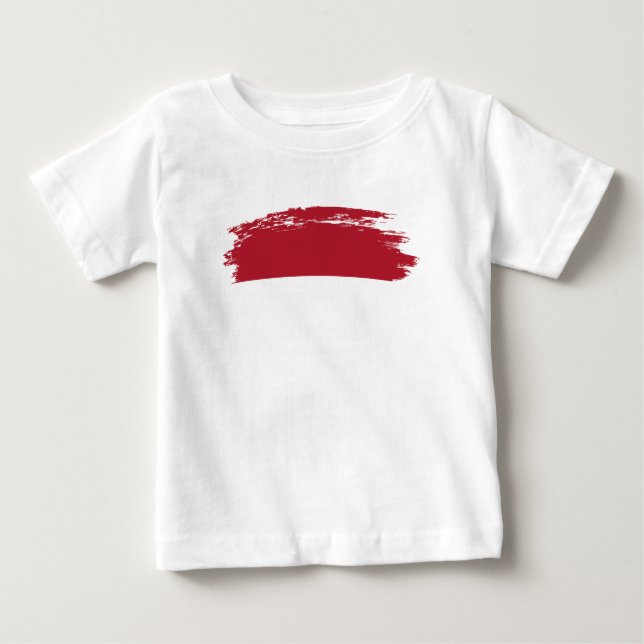 Flagge Monaco Baby T-shirt (Vorderseite)