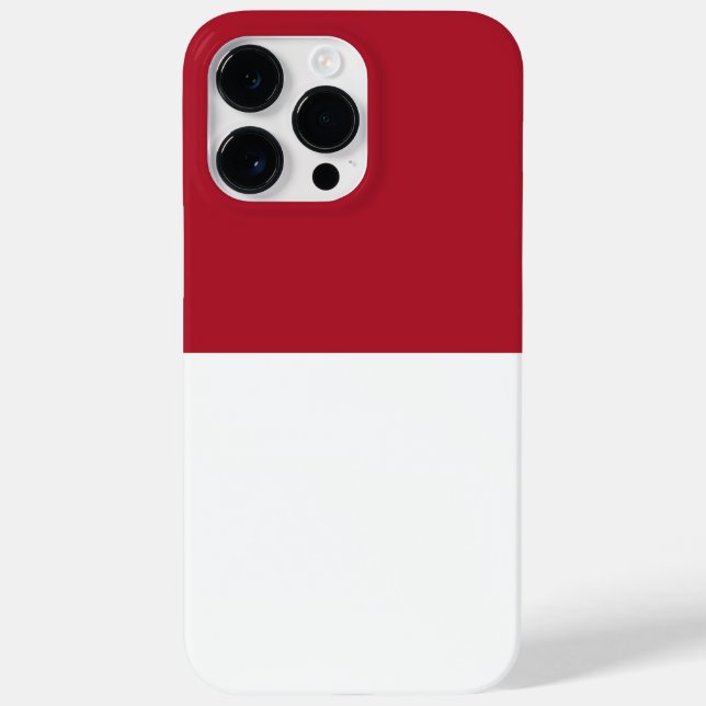 Flagge Monaco Case-Mate iPhone 14 Pro Max Hülle (Rückseite)