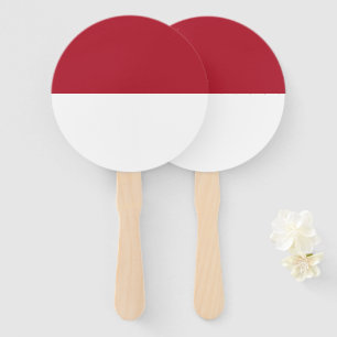 Flagge Monaco Fächer