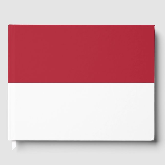 Flagge Monaco Gästebuch (Vorderseite)