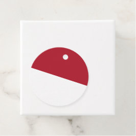 Flagge Monaco Geschenkanhänger