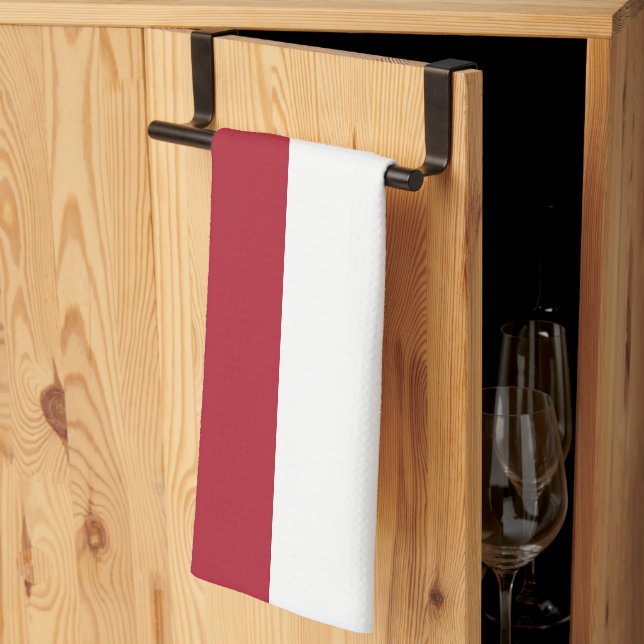 Flagge Monaco Geschirrtuch (Drittel gefaltet)