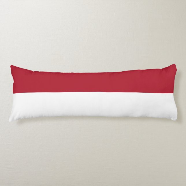 Flagge Monaco Seitenschläferkissen (Vorderseite)