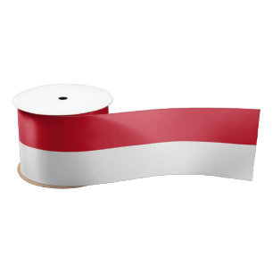 Flagge Monacos Satinband