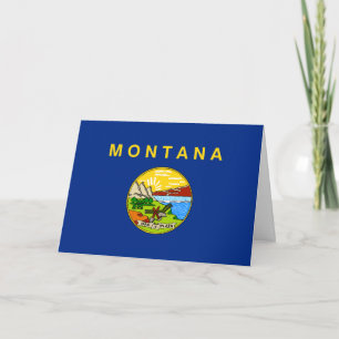 Flagge Montanas, Montanan Flagge Karte