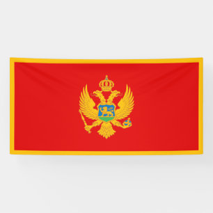 Flagge Montenegros Banner