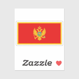 Flagge Montenegros individuell zugeschnitten Aufkleber
