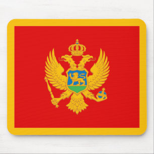Flagge Montenegros Mousepad