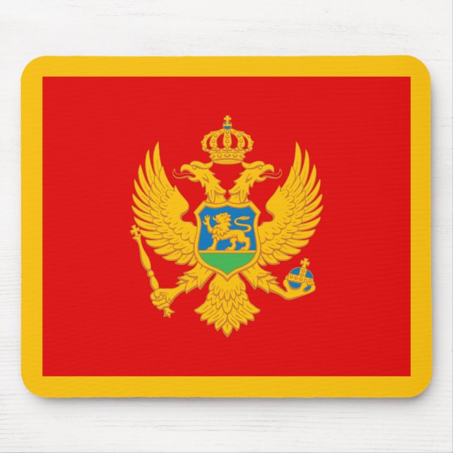 Flagge Montenegros Mousepad (Vorne)