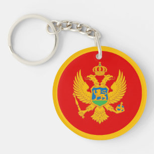 Flagge Montenegros Schlüsselanhänger