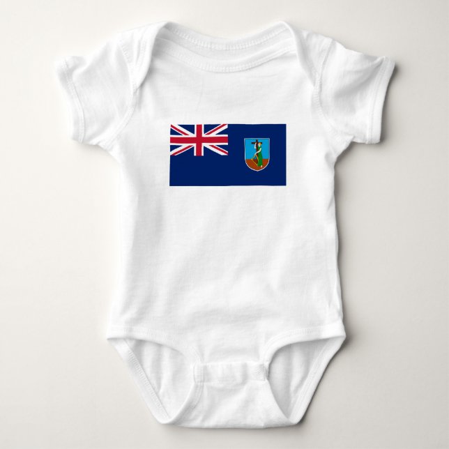 Flagge Montserrat Baby Strampler (Vorderseite)