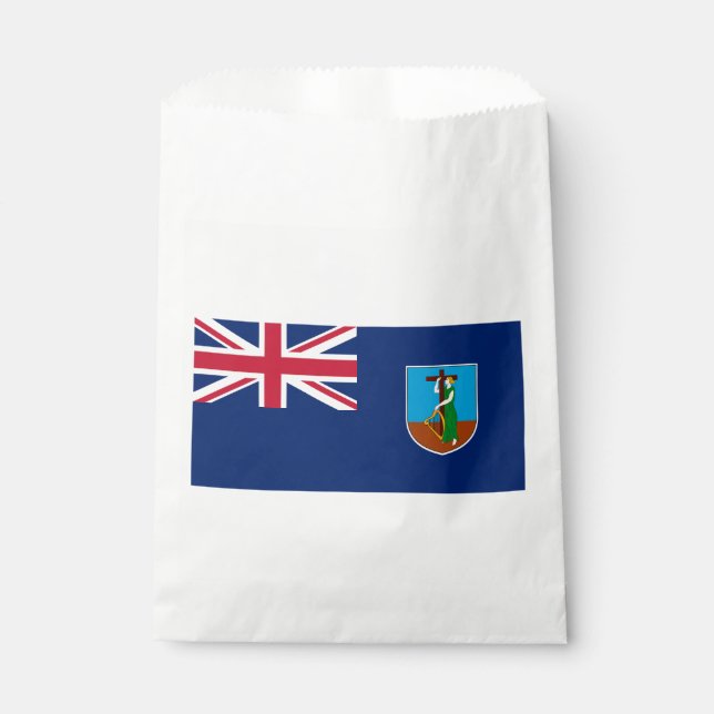 Flagge Montserrat Geschenktütchen (Vorderseite)