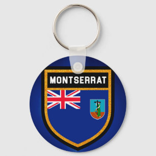 Flagge Montserrat Schlüsselanhänger
