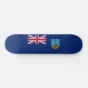 Flagge Montserrat Skateboard