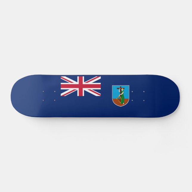 Flagge Montserrat Skateboard (Horizontal)