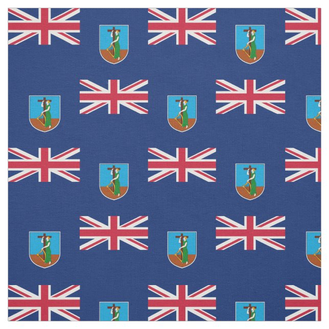 Flagge Montserrat Stoff (Muster)