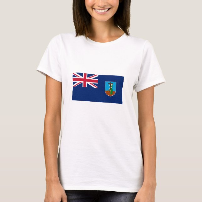 Flagge Montserrat T-Shirt (Vorderseite)