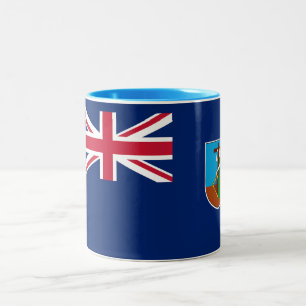 Flagge Montserrat Zweifarbige Tasse