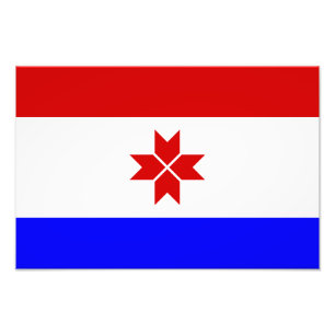 Flagge Mordowiens Fotodruck