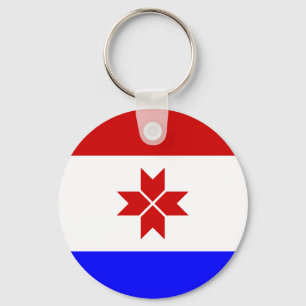 Flagge Mordowiens Schlüsselanhänger