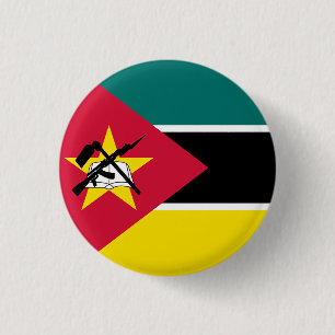 Flagge Mosambiks Button