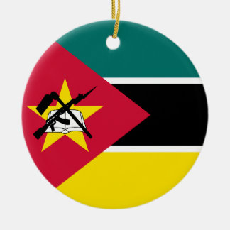 Flagge Mosambiks Keramik Ornament