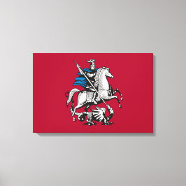 Flagge Moskaus (russische Hauptstadt) Leinwanddruck
